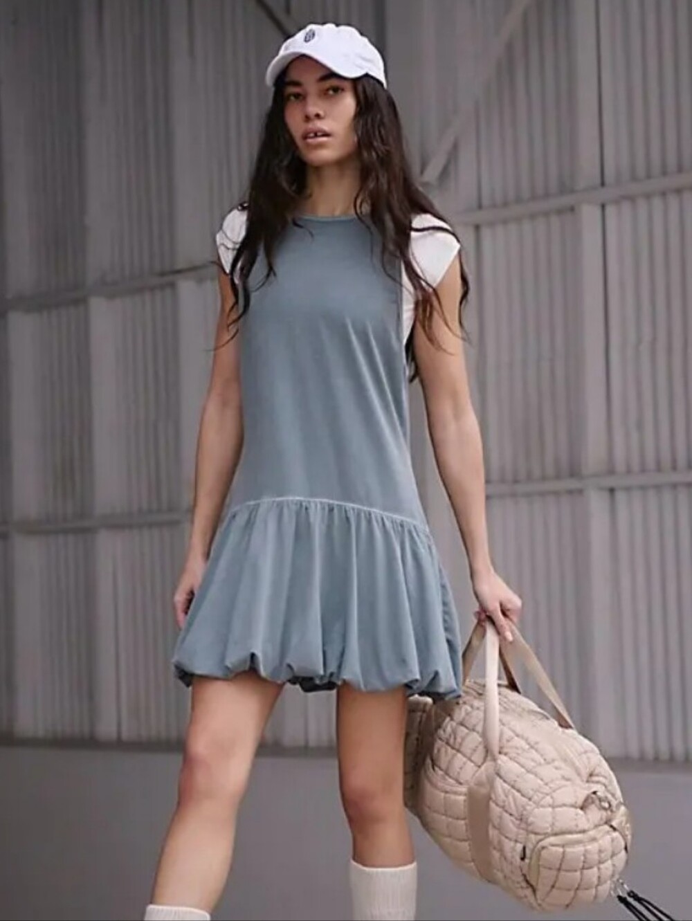 NWT Free People $115 Bubble Hot Shot Dress / Short Set